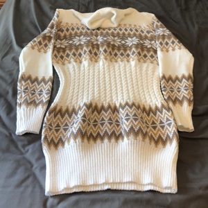 Fitted turtle neck Sweater Dress